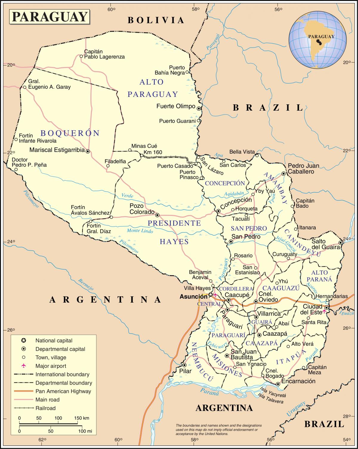 რუკა cateura პარაგვაის 